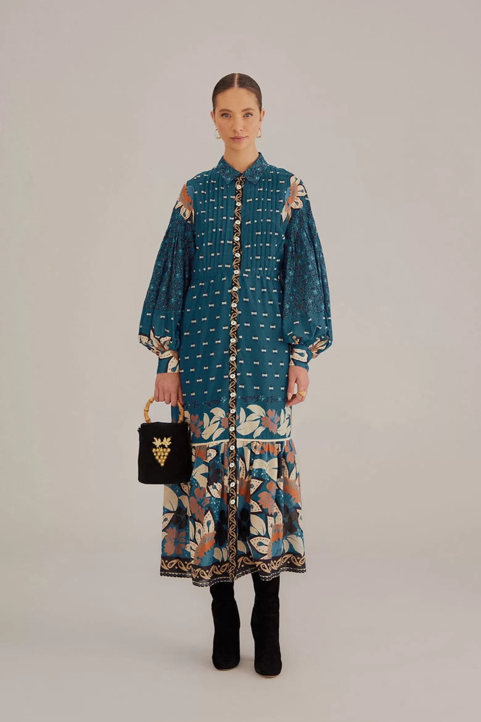 Flash Sale FARM Rio  BLUE AINIKA CHILL MAXI SHIRTDRESS