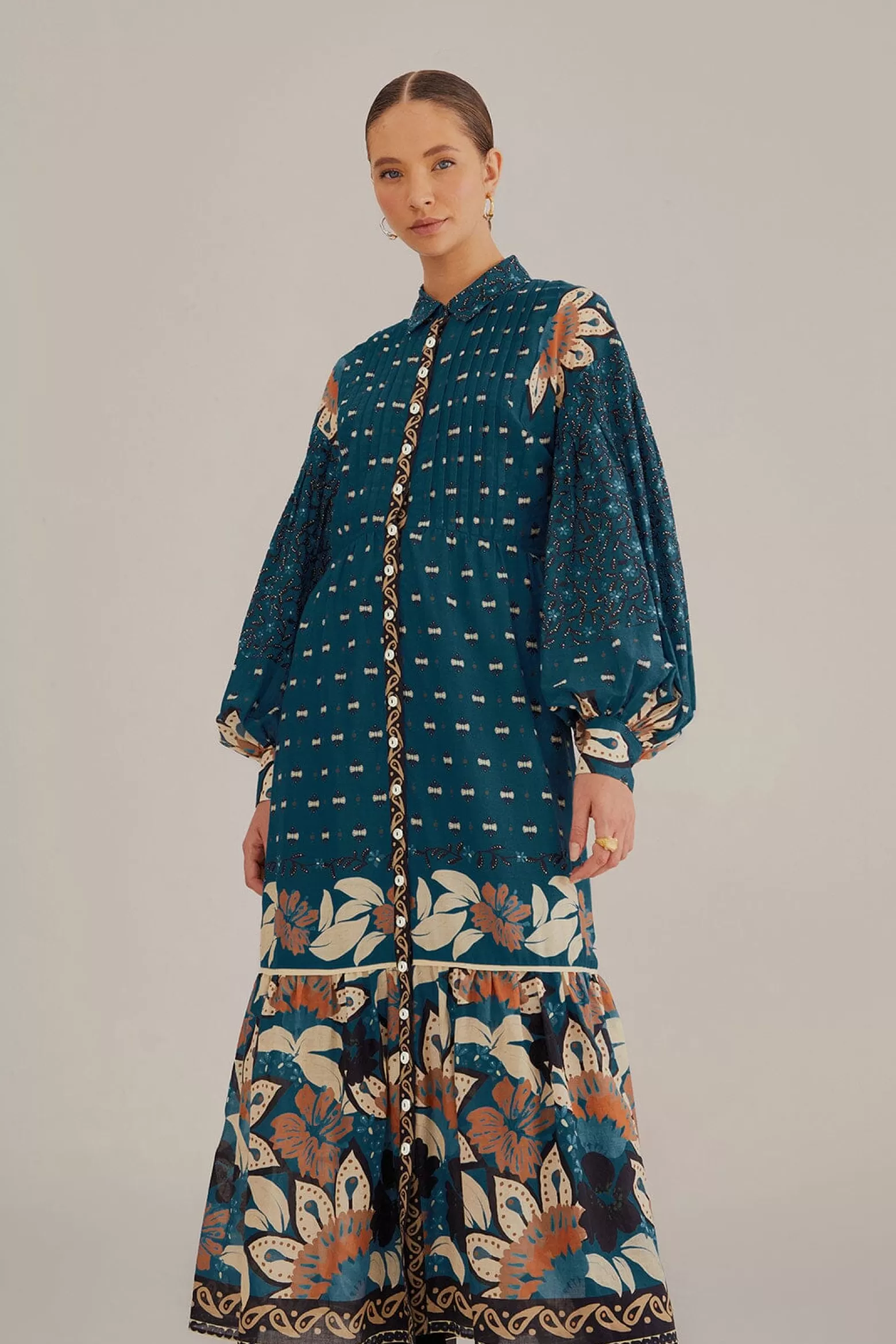 Flash Sale FARM Rio  BLUE AINIKA CHILL MAXI SHIRTDRESS