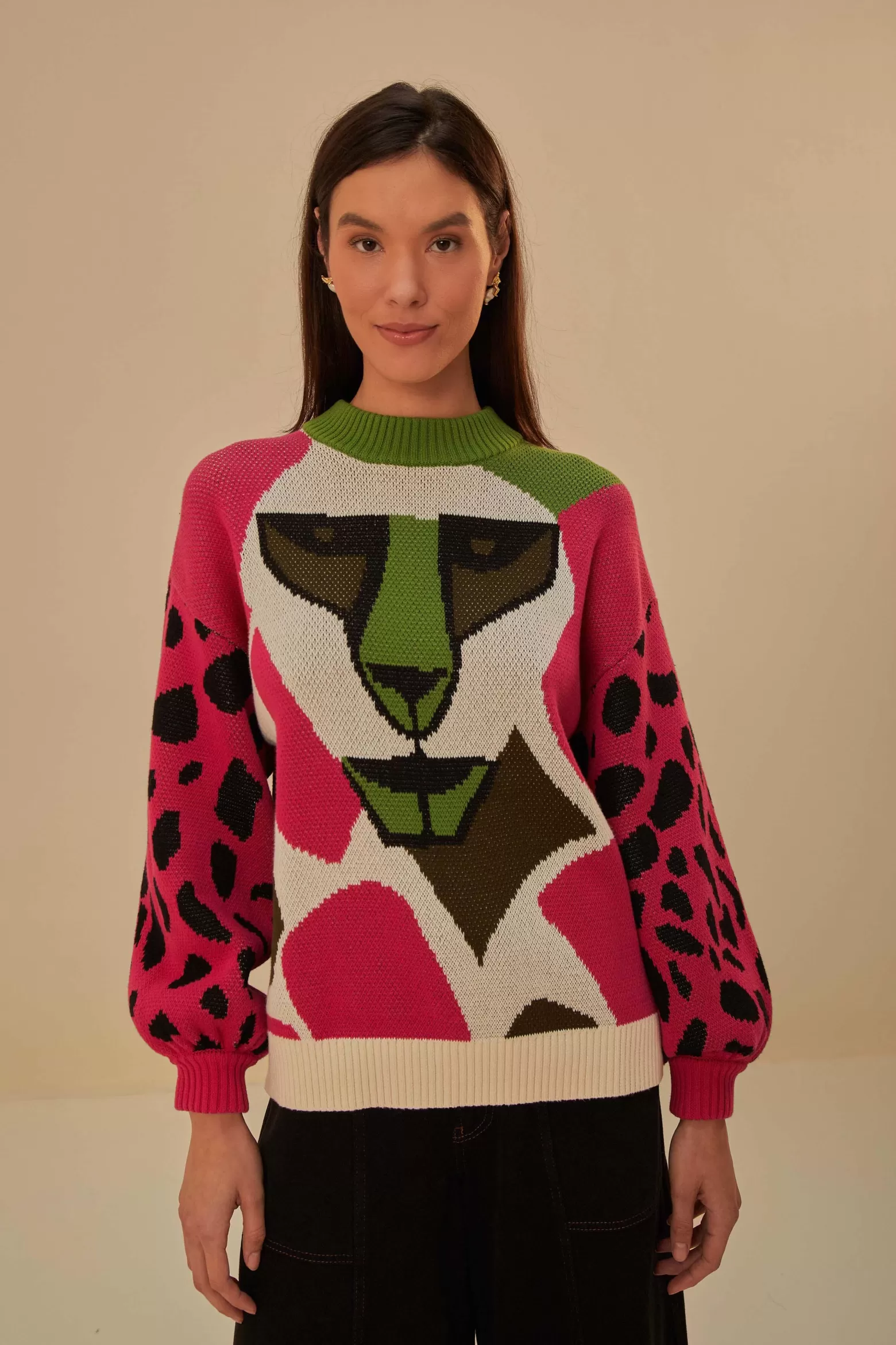 Discount FARM Rio  ONCA KAMBOZISTICA KNIT SWEATER