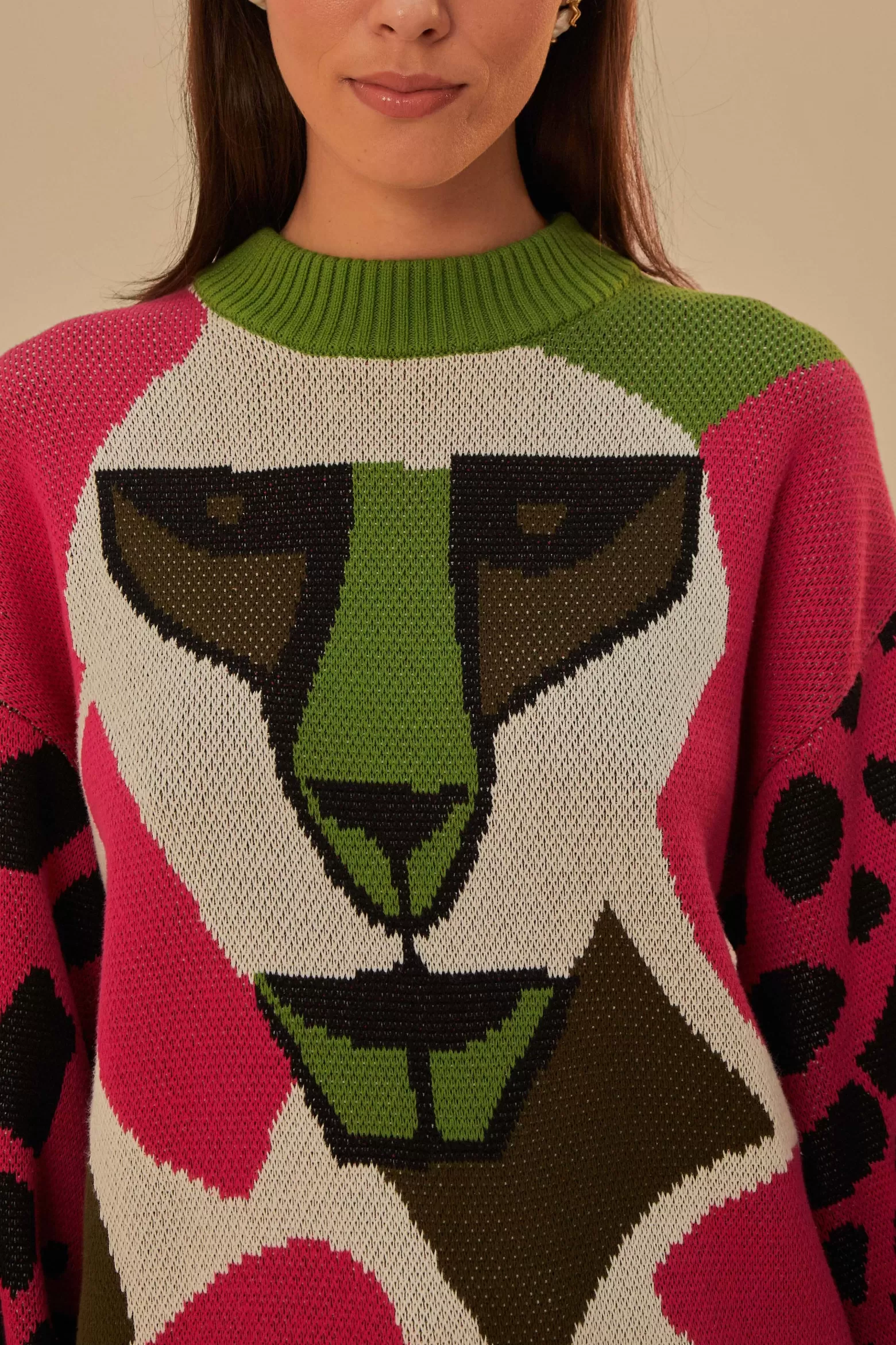 Discount FARM Rio  ONCA KAMBOZISTICA KNIT SWEATER