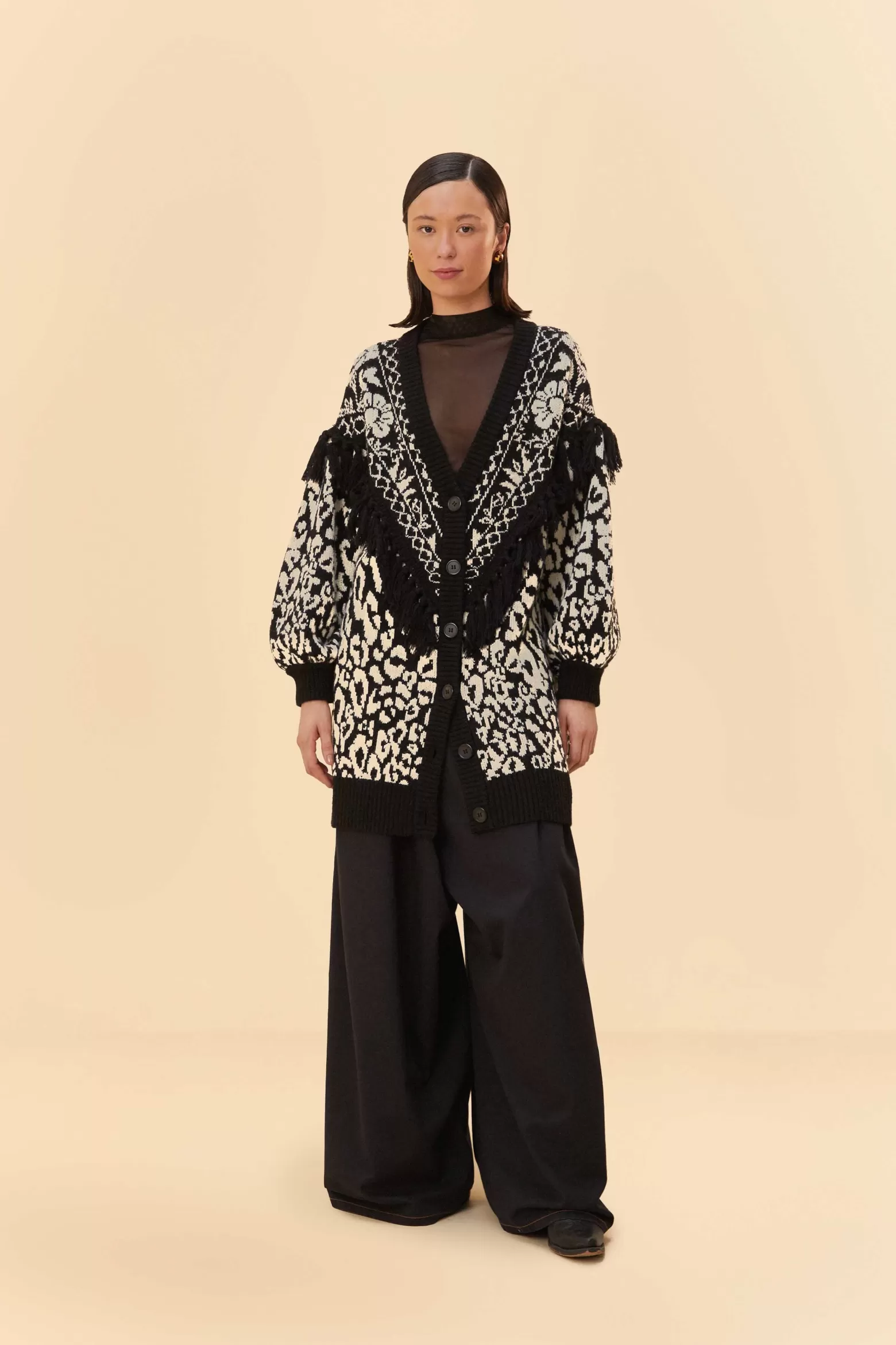 Online FARM Rio  PINEAPPLE GARDEN KNIT CARDIGAN