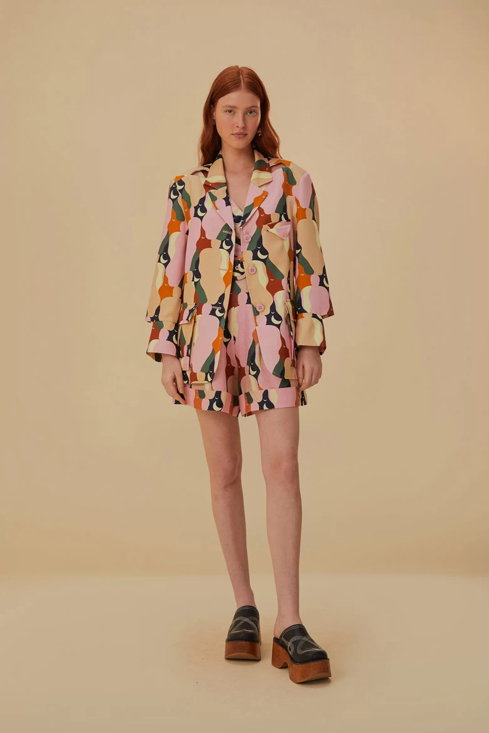 Flash Sale FARM Rio  THE KISS MULTICOLOR CUT OUT BLAZER