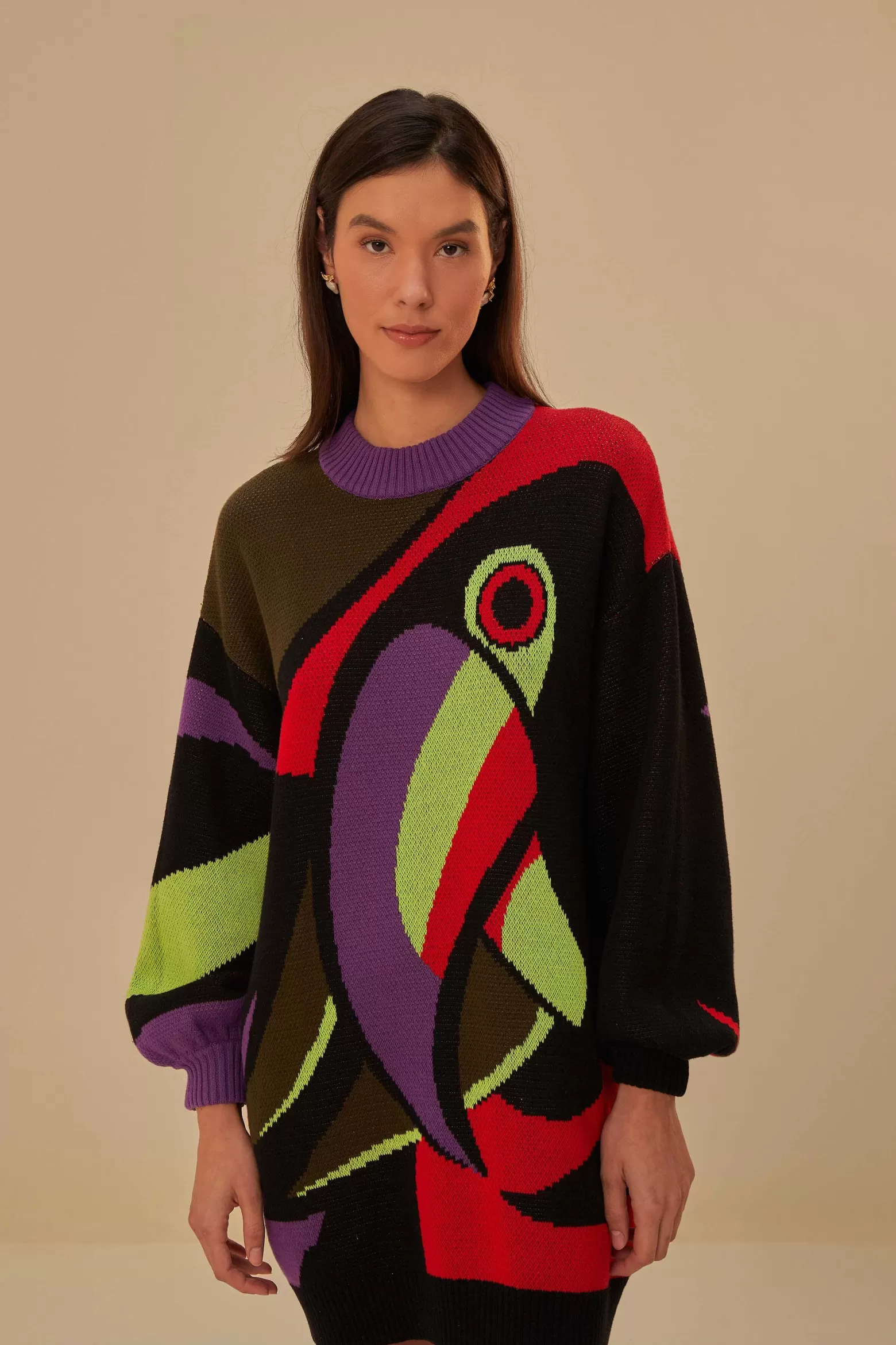 Clearance FARM Rio  TUCANO KAMBO KNIT SWEATERDRESS